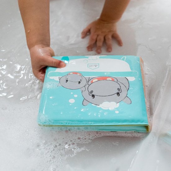 badboekje met opdruk van nijlpaarden