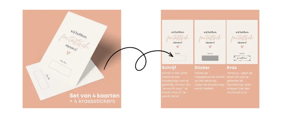 Kraskaart je wordt opa of oma