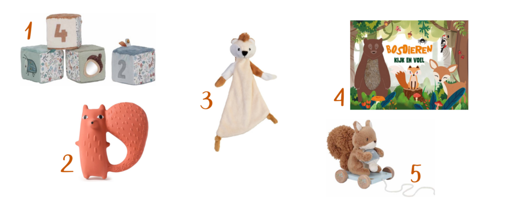 5 speelgoed items met een herfstthema