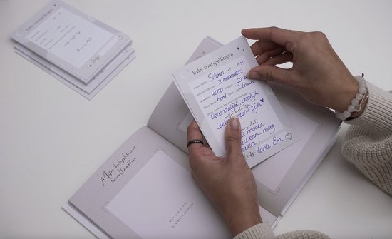 Babyshower invulkaartjes Maan Amsterdam