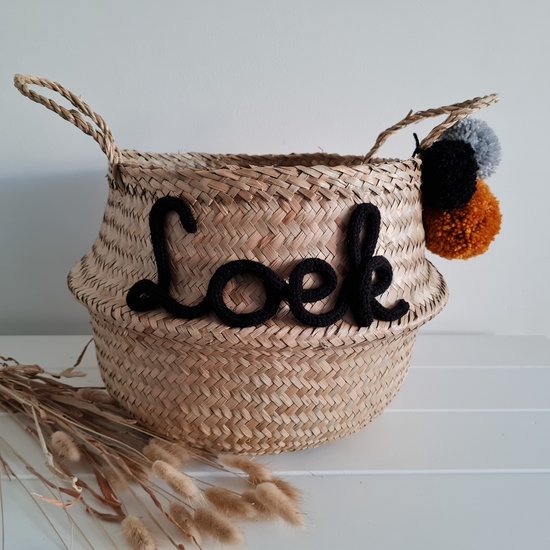 Origineel kraamcadeau - opbergmand met naam