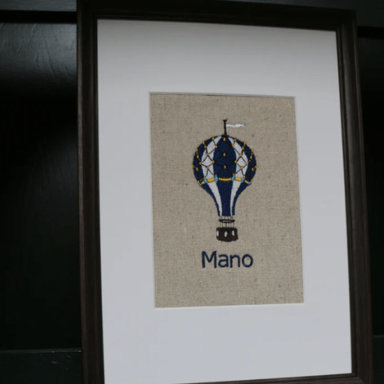 Geboortekaartje borduren