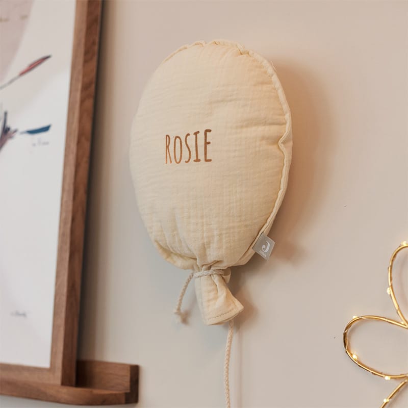 Stoffen ballon met naam