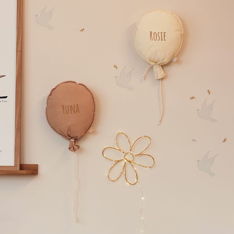 Stoffen ballon met naam